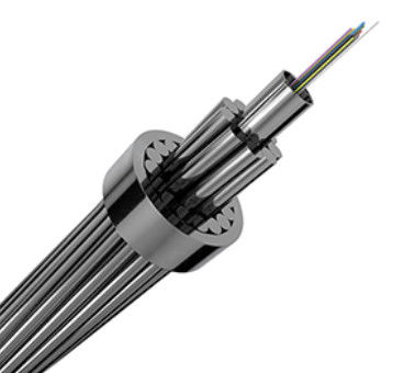 Fibra óptica de potência OPGW 4/6/8/12/24/36/48 Núcleo de modo único Composite Overhead Ground Wire Armored Communication Cable