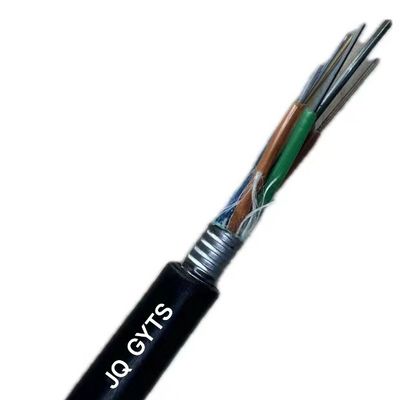 48 núcleos GYTS G652D Single Mode Outdoor Armored Fiber Optic Cable