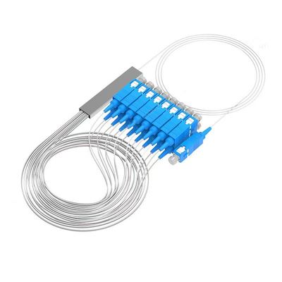 FTTH mini-tubo de aço descalço splitter PLC 1x2 1x4 1x8 1x16 splitter de fibra óptica