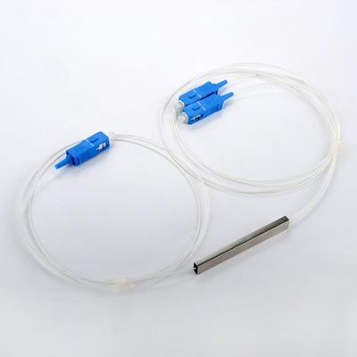 FTTH mini-tubo de aço descalço splitter PLC 1x2 1x4 1x8 1x16 splitter de fibra óptica
