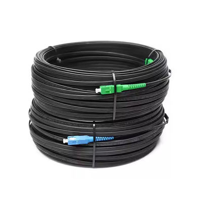 SC UPC SC APC FTTH cabos de adesão de fibra de queda SM G657A1 G657a2 10M 30M 50M 100M 200m LSZH