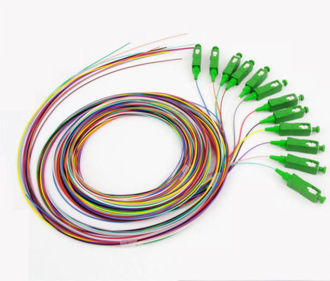 12 tranças de núcleo SC/UPC SC/APC trança óptica de fibra monomodo de 12 cores