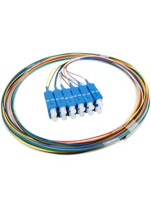 12 núcleos de fibra óptica FTTH Pigtails SC/LC/ST-UPC/APC Modo único Colorido para centros de dados