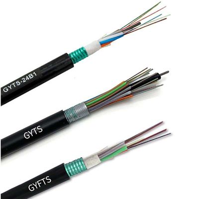 Módulo único Módulo múltipla OM1 OM2 OM3 Ducto aéreo exterior Subterrâneo GYTS GYFTS Cabo de fibra óptica