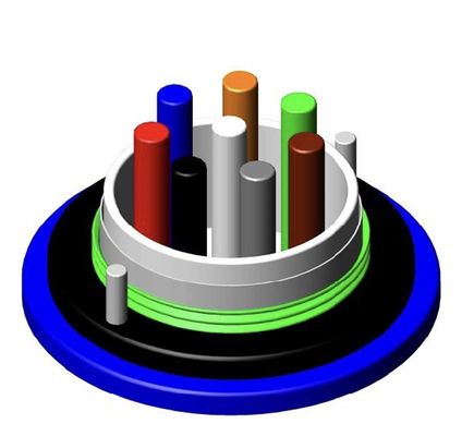 MGXTSV Retardante de Chama de Fibra Óptica de Cabo de Fibra Óptica para Minas Subterrâneas Exteriores Modo Único Modo Multi