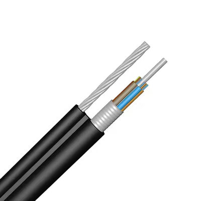Figura 8 Cabo de fibra óptica com fita de alumínio / fita de aço Design blindado e auto-sustentável para condições climáticas adversas