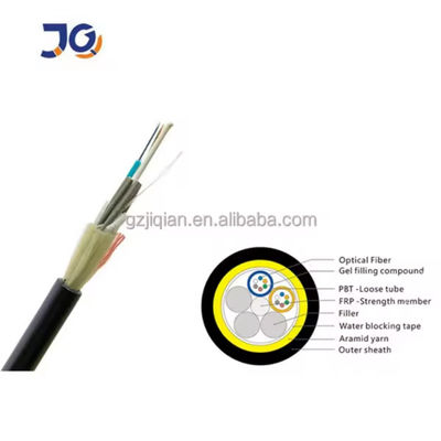 Fornecedor de cabos da China ADSS Single Jacket 48 Core Single ou Multi Mode FRP 1,5 mm 100m Span Length Fiber Optic Cable