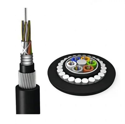 24 48 Núcleo Submarino Cabos de Fibra Óptica Blindados GYTA33 GYFTY33 Tubos Soltos