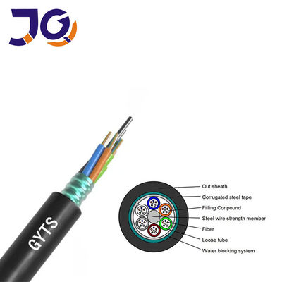 Cabos de fibra óptica subterrâneos blindados SM G652D 48 96 144