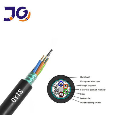 Cabos de fibra óptica ao ar livre GYTS SM G652D 96 144 288