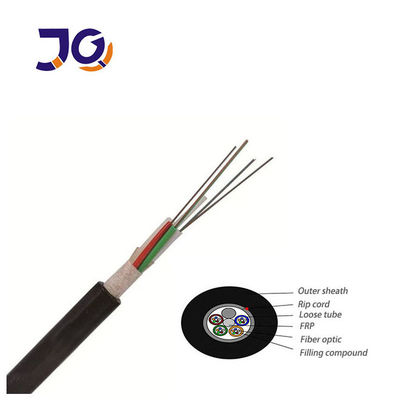 Cabo de Fibra Óptica para Lançamento em Duto Externo GYFTY Monomodo 24 48 Fios Capa HDPE