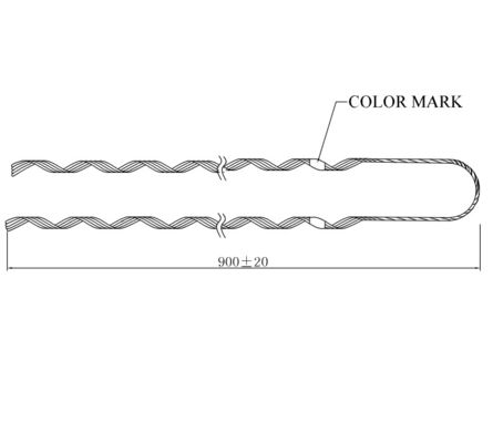 Acessórios de cabos ADSS de presa de tipo tipo tipo "Dead End Guy"
