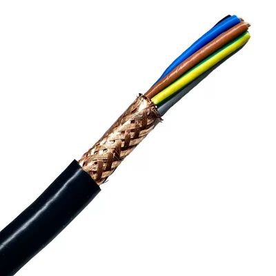 Cabos RVVP de fibra híbrida de PVC LSZH para exterior com núcleos 2/3/4/5/6 Cat6 FTP Espiral blindado Cabo de sinal de controle de cobre puro