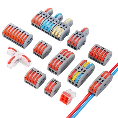 Conector de fio de iluminação LED Químico 1 em 2 de saída Terminal Bloco 2 em 4 de saída Splitter de fio 3 em 6 de saída Terminal Box para exterior
