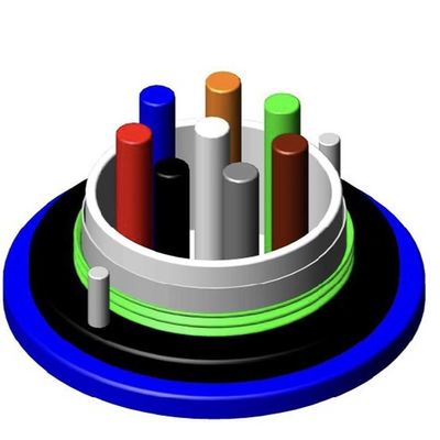 MGXTSV LSZH Retardante de incêndio Cable blindado de fibra óptica Mineração Duct Telecom