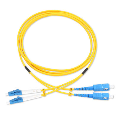 Cabo de remendo da fibra ótica da palavra simples 3.0mm do único modo de SC/UPC
