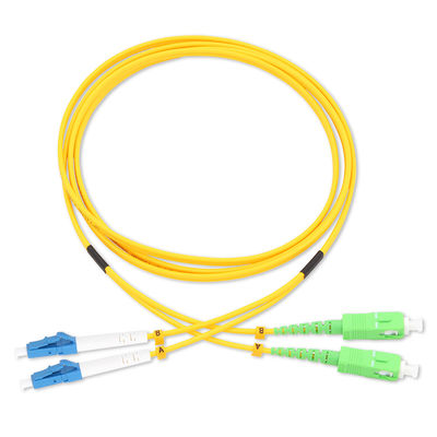 Cabo de remendo da fibra ótica da palavra simples 3.0mm do único modo de SC/UPC
