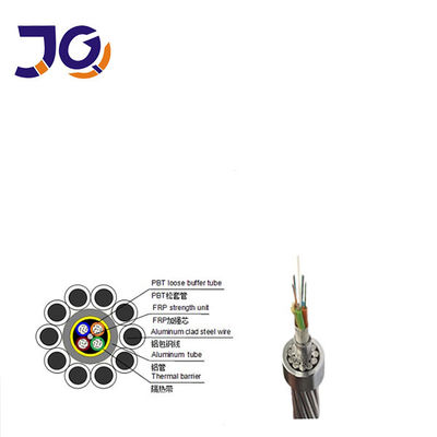 A liga certificada SDOC de Alumilum prende o cabo de fibra ótica de OPGW