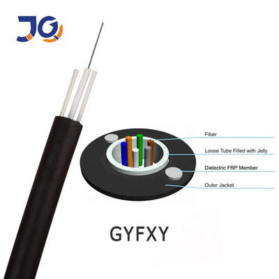 Cabo de fibra ótica não blindado do tubo da unidade de GYFXY MDPE 5.5mm