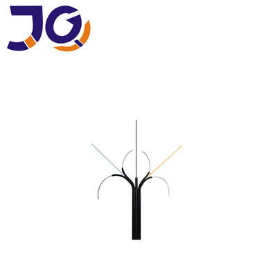 Cabo pendente de G657A1 Ftth com autossuficiente fibra 2 do fio de aço 1.0mm