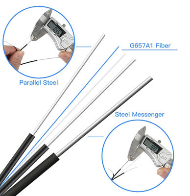 O fio preto da gota de Gjyxfch cabografa a força da fibra FRP de 2F G657A1