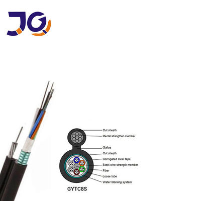 Autossuficiente figura 8 cabo de fibra ótica blindado GYTC8S