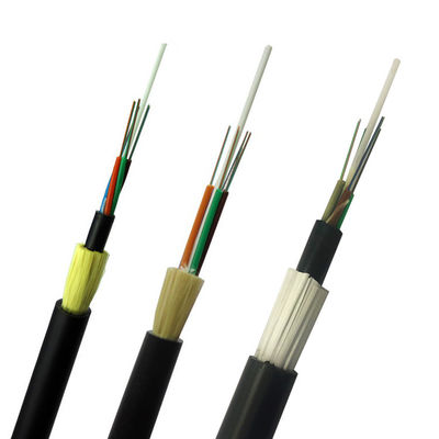 8 hilos exteriores do núcleo 12 24 cabos aéreos de uma comunicação do cabo de fibra ótica do cabo de fibra ótica ADSS dos hilos