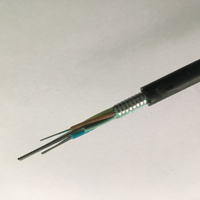 Cabo de fibra ótica blindado de alumínio do único modo do núcleo da fita G652D 6