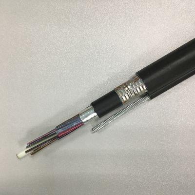 Figura dobro blindada 8 cabo de fibra ótica GYTC8A53 do revestimento