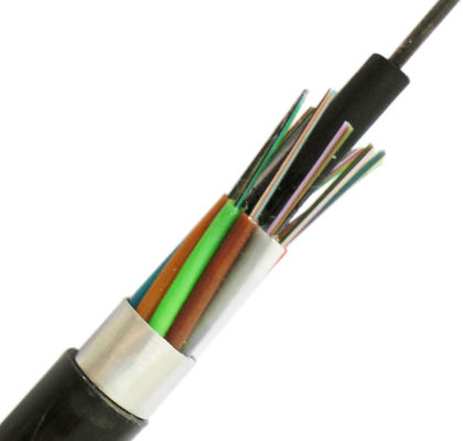 Cabo de fibra ótica exterior subterrâneo GYTA de 12 condutores