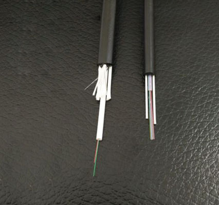 Cabo de fibra ótica exterior da bainha GYFXTY FRP 4core do HDPE