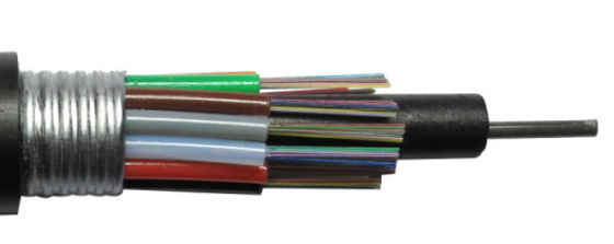 Canal exterior do roedor de G652D tubo fraco encalhado blindado do cabo ótico do anti