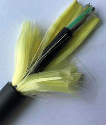 Único modo todo o autossuficiente período dielétrico 100m 24 cabos da fibra do núcleo ADSS