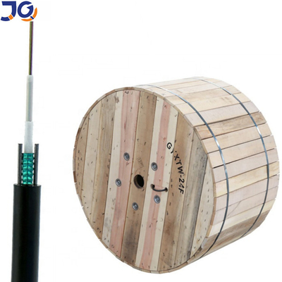 Cabo de fibra ótica exterior do núcleo de GYXTW 12 com água que obstrui a camada