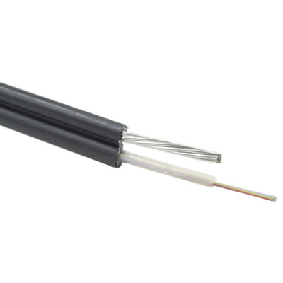 O núcleo 48 encalhou a figura 8 revestimento do fio de aço do PE do cabo da fibra