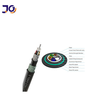 Único cabo de fibra ótica subterrâneo do anti fio de vidro do roedor