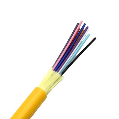 Cable de distribuição de fibra óptica de modo único GJFJV de fibra óptica interior com amortecimento apertado