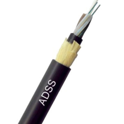 Autossuficiente 96 cabo de fibra ótica do núcleo ADSS com revestimento do PE