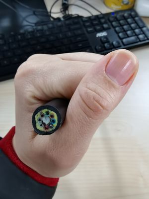 Núcleos dobro do cabo de fibra ótica 288 da bainha ADSS para uma comunicação