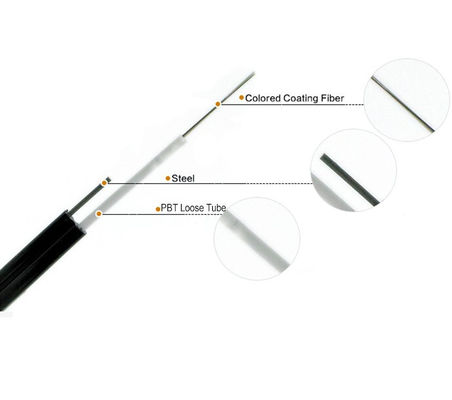 Cabo fraco central da fibra do núcleo do único modo Gyxtc8y 4 do tubo