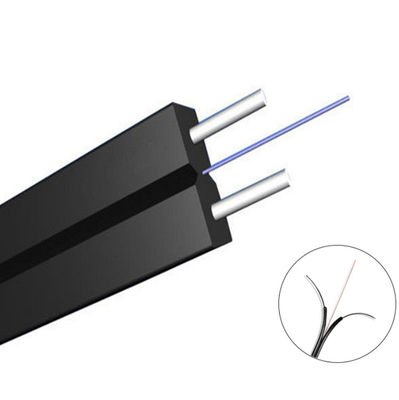 autossuficiente Lszh cabo pendente de 1F FTTH com o mensageiro do fio de aço