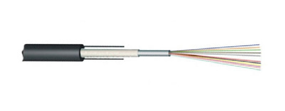 Da fibra aérea aérea de Ftth do único modo de GYXTW cabo ótico exterior