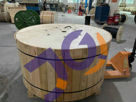 Único período não metálico G652D do núcleo 100/200m do cabo de fibra ótica 6/12/24/48/96 do revestimento ADSS