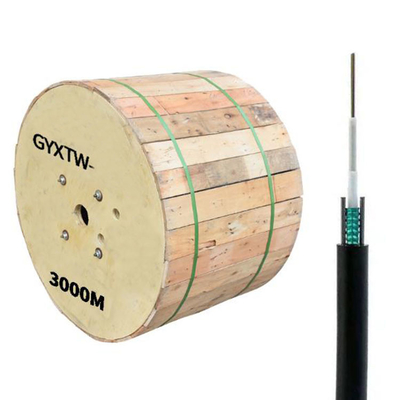 2 4 6 8 24 32 48 84 96 144 288 cabos de fibra ótica blindados da fibra do cabo GYXTW dos núcleos