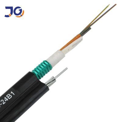 6 / 24 tubos fracos centrais GYTC8S do único modo do núcleo corrugaram a fita para o cabo de fibra ótica exterior