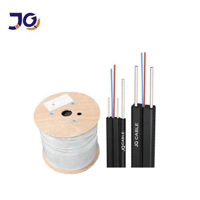 FRP G657 FTTH Fibra Óptica Cabos de Caixa 1 2 4 Núcleo de fibra ótica cabo exterior/interior com fio de mensageiro de aço