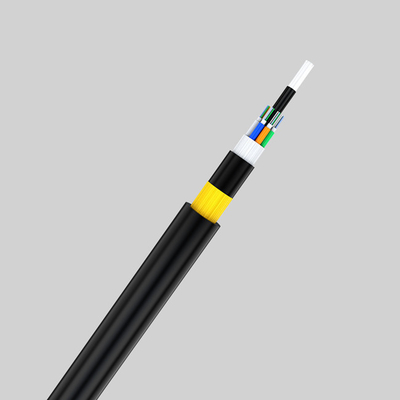 O cabo de fibra ótica aéreo ADSS 24 de FRP retira o núcleo do dielétrico do fio de G652D Aramid autossuficiente