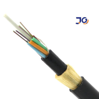 O cabo de fibra ótica aéreo ADSS 24 de FRP retira o núcleo do dielétrico do fio de G652D Aramid autossuficiente