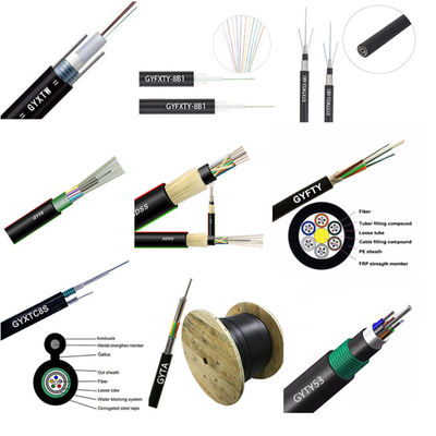 Revestimento ótico do PE da fibra exterior de GYXTC8Y
