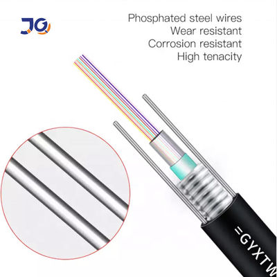 Do núcleo fraco blindado de aço do cabo 24 do tubo da fita de GYXTW único modo